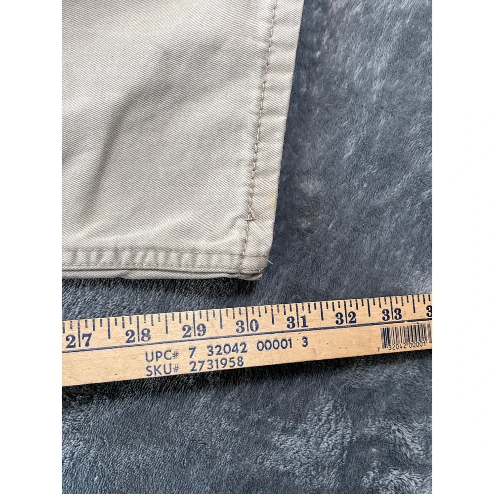Levis 514 Straight Fit Khaki Tan Pants Mens 36x32 Cotton Twill 00514-0407